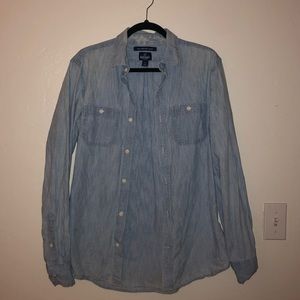 Denim button up
